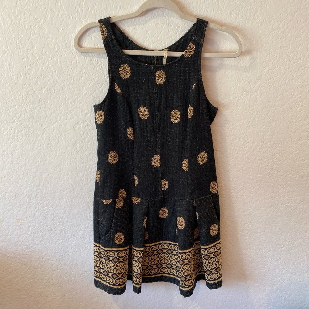 Free People black bohemian dress